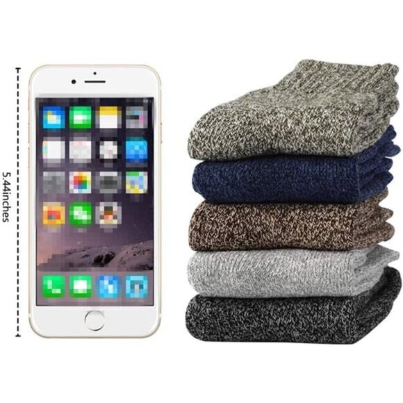Jeasona Wool Socks for Women Warm Winter Thermal Thick Socks Gifts for Women Mom - Picture 3 of 7